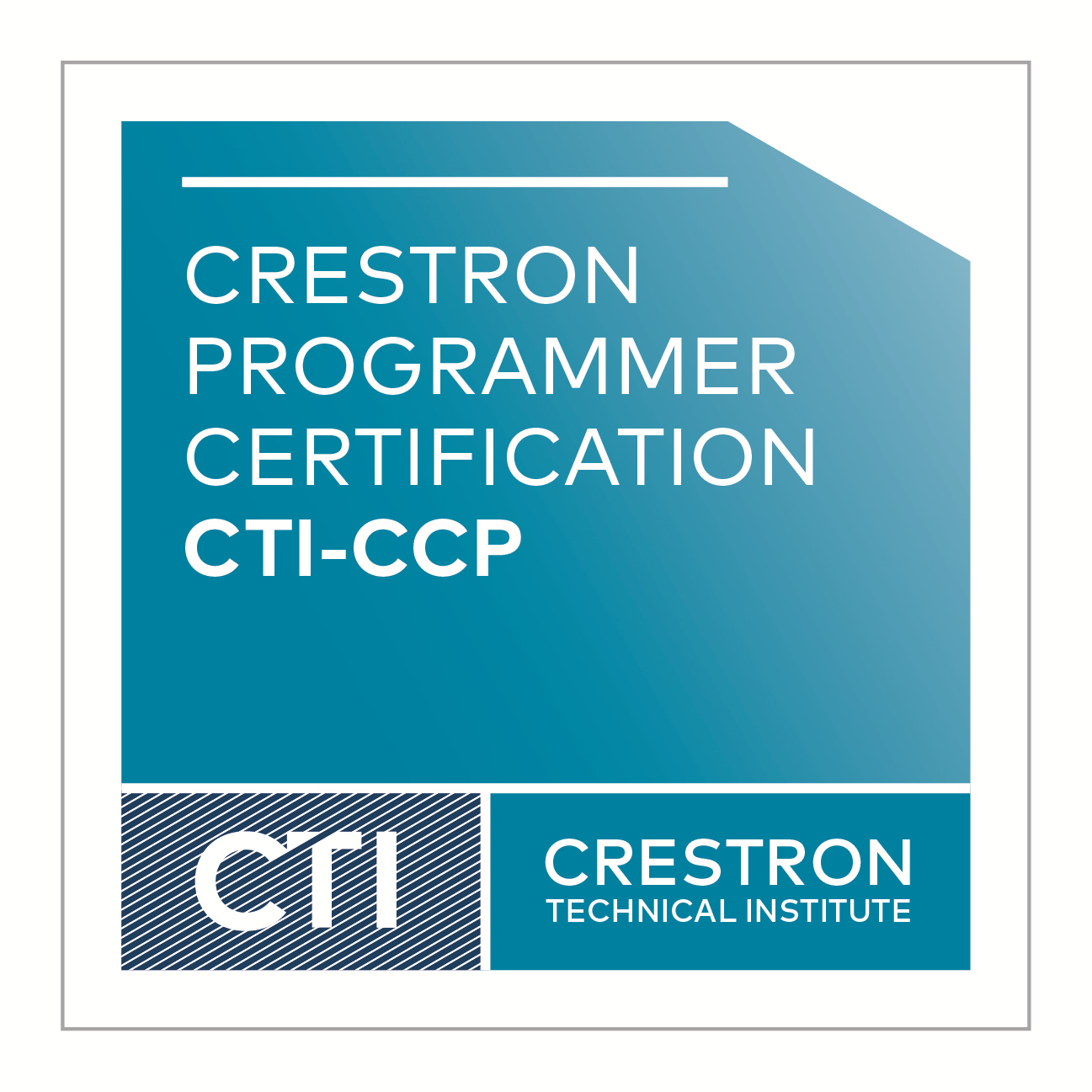 Crestron Certified Programmer Badge